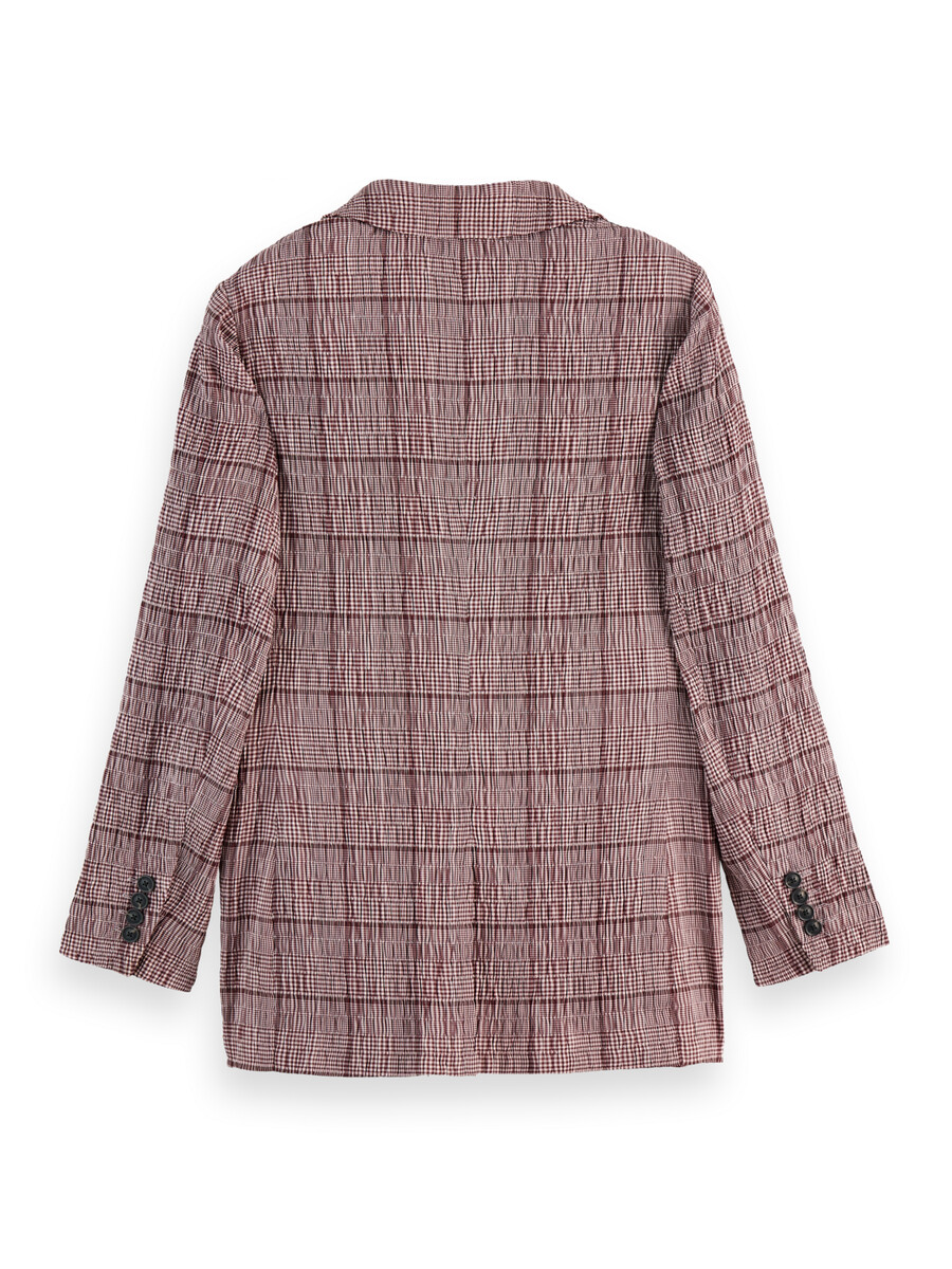 blazer in seersucker principe di galles