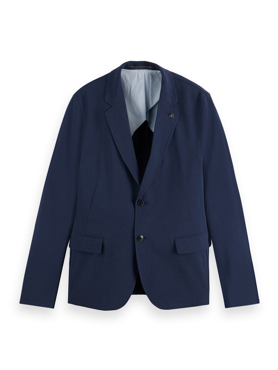 blazer monopetto in seersucker a quadri dalla vestibilità rilassata