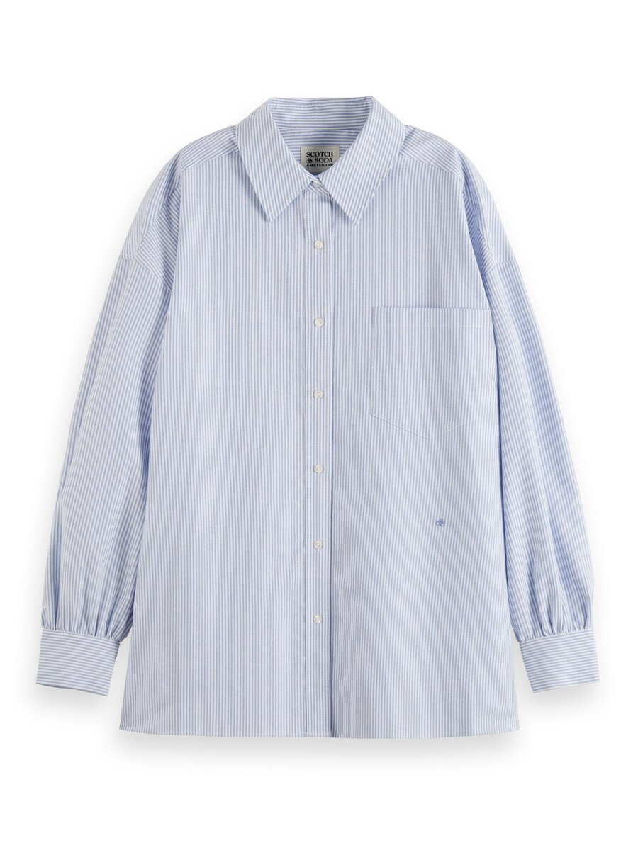 essentials — camicia oxford a righe da ragazza