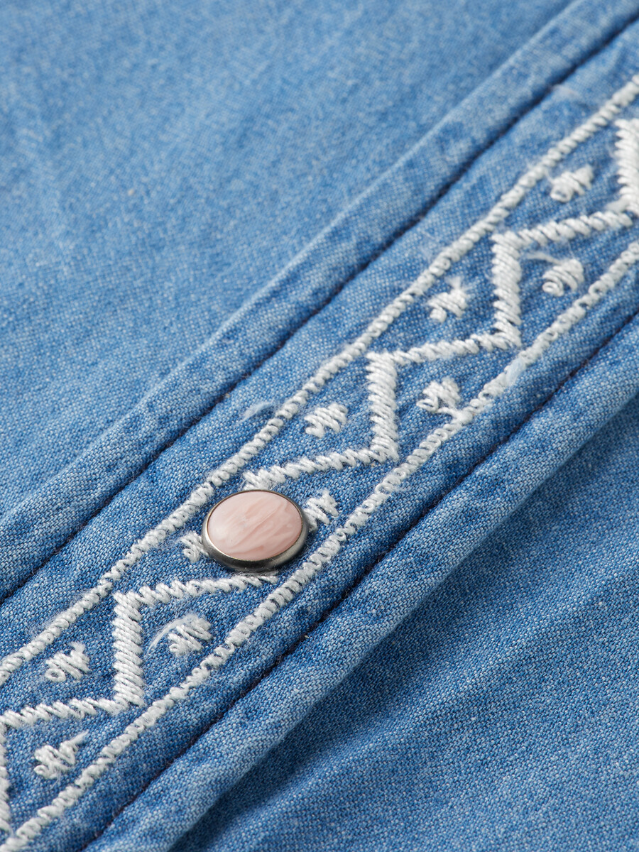 camicia in denim leggero slavato
