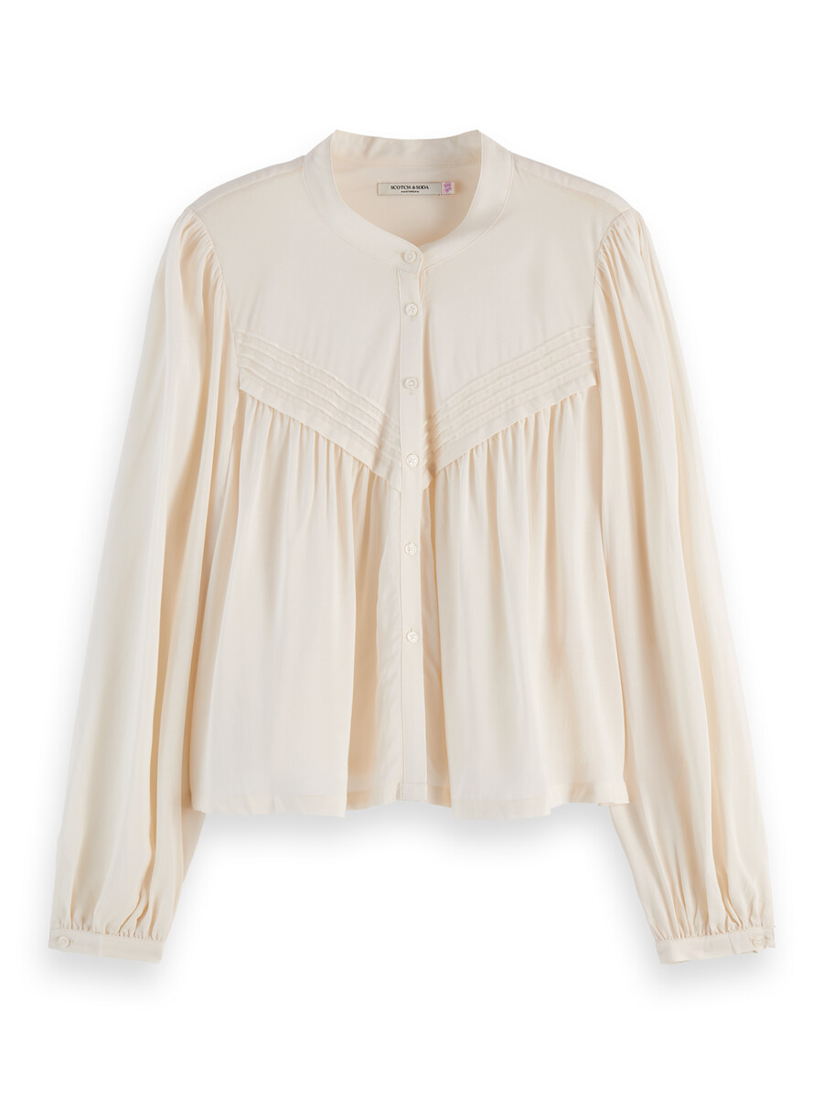camicia con pieghe