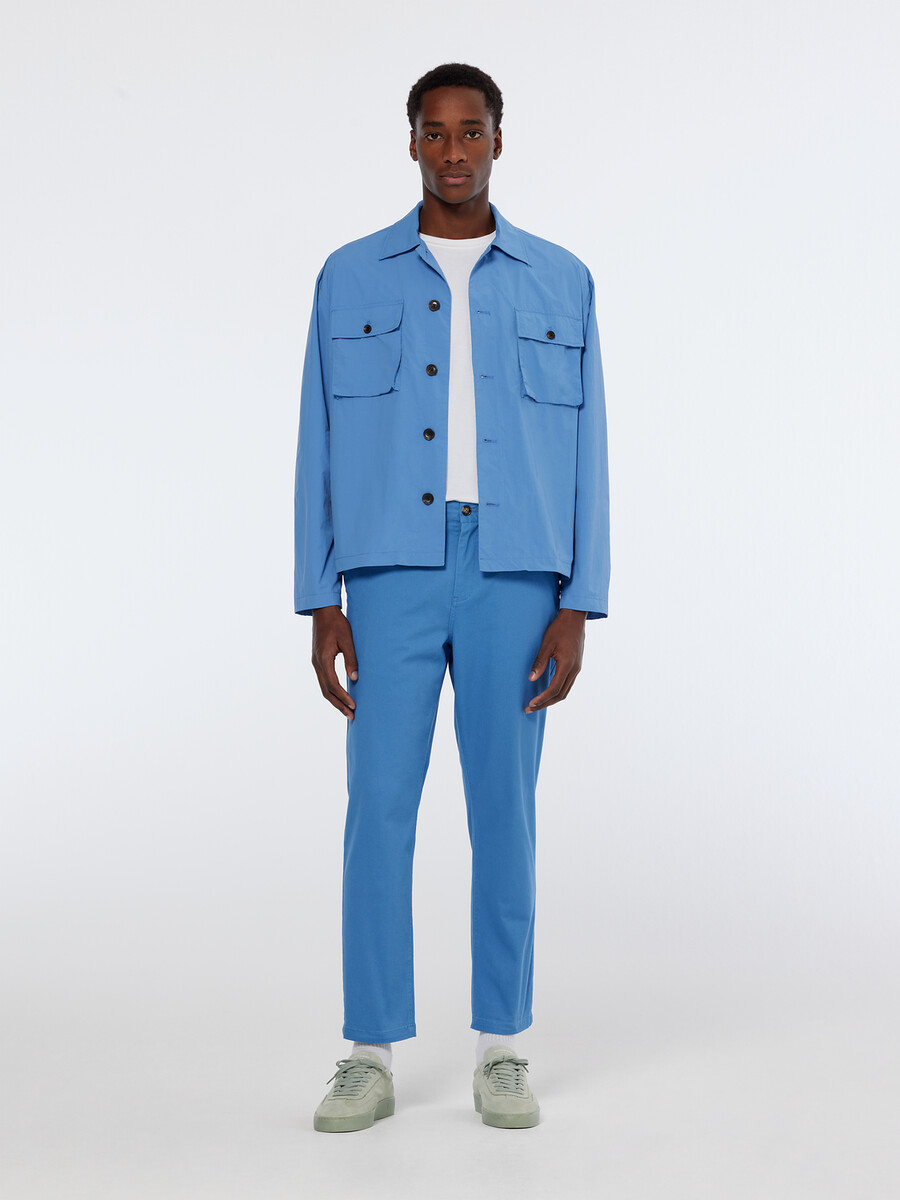 chino in misto cotone lavato alla deriva