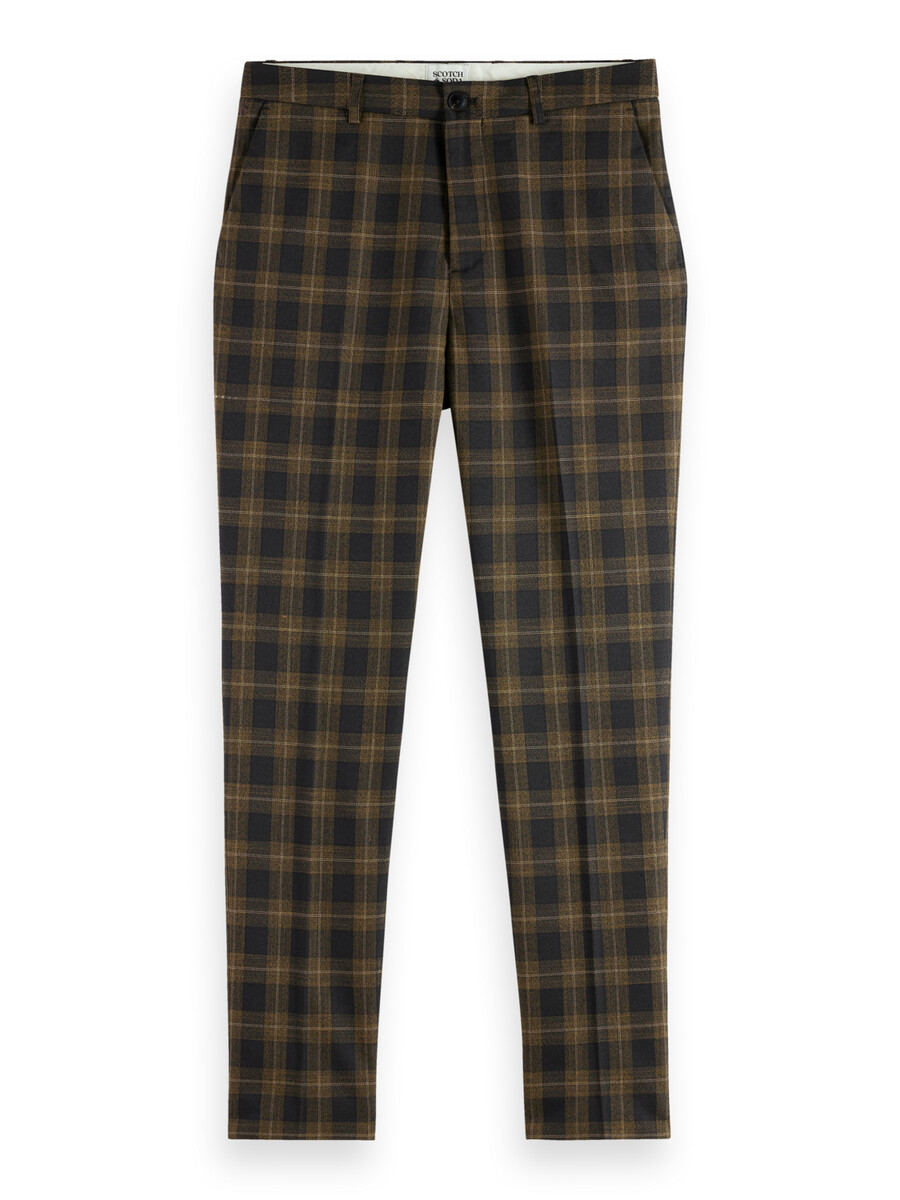 chino sartoriale a quadri tinto in filo irving