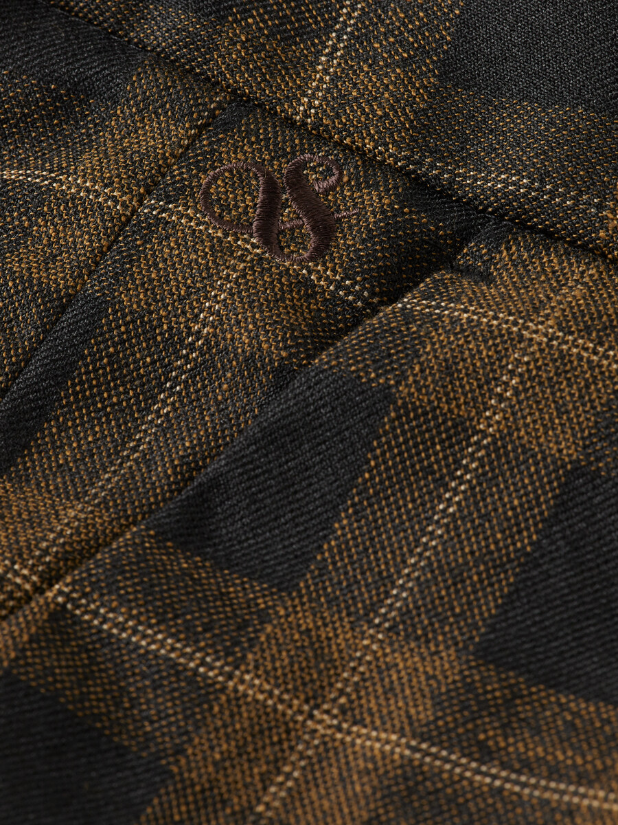 chino sartoriale a quadri tinto in filo irving