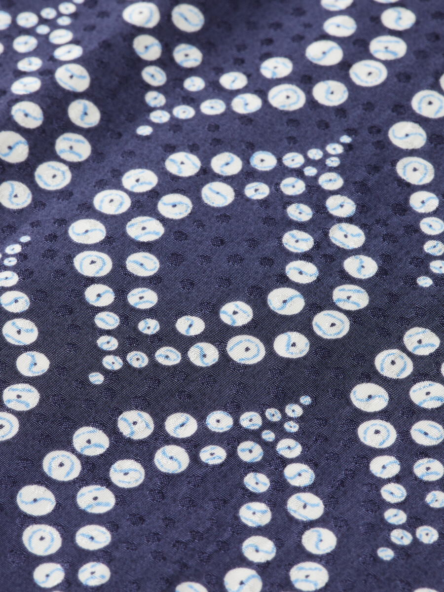 abito midi avvolgente in jacquard