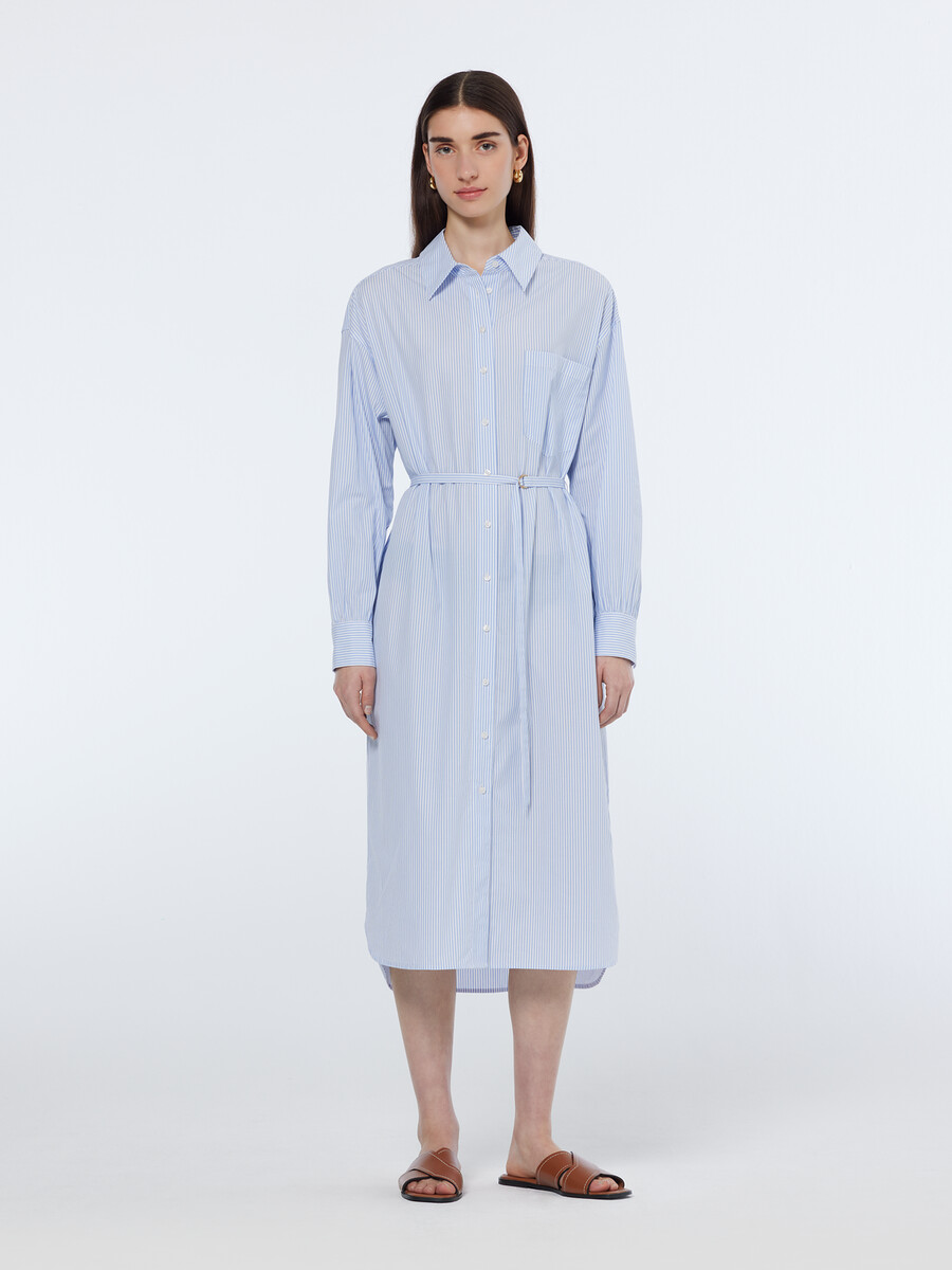 essentials — abito camicia in popeline