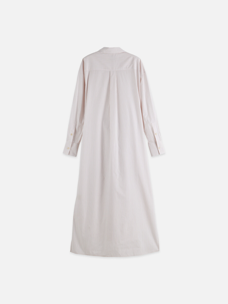 abito camicia con cravatta dal taglio rilassato