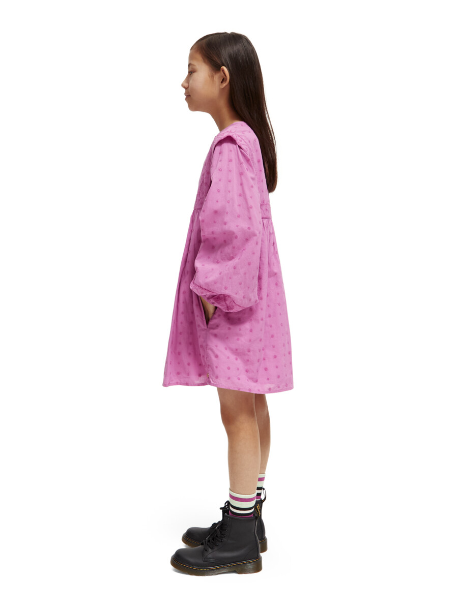 abito da bambina in pizzo sangallo
