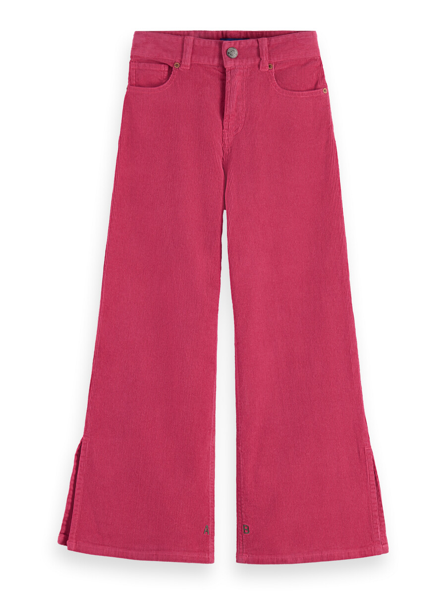 jeans a gamba larga the wave da bambina - velluto a coste