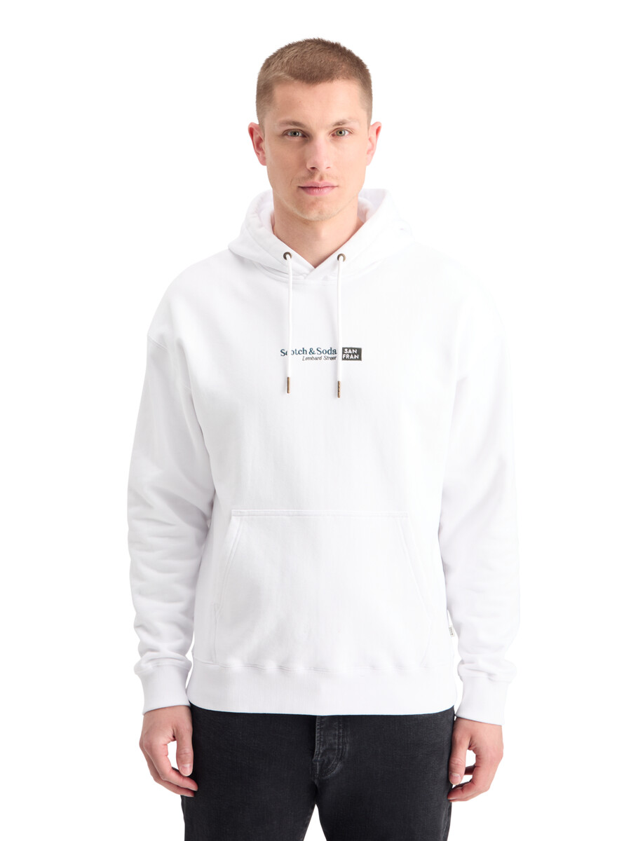 felpa con cappuccio san francisco relaxed fit