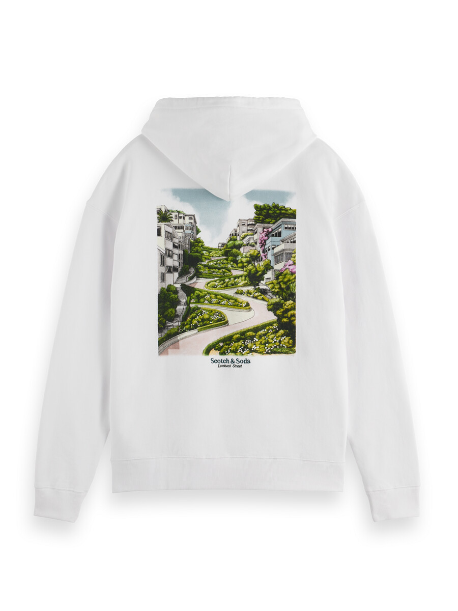 felpa con cappuccio san francisco relaxed fit