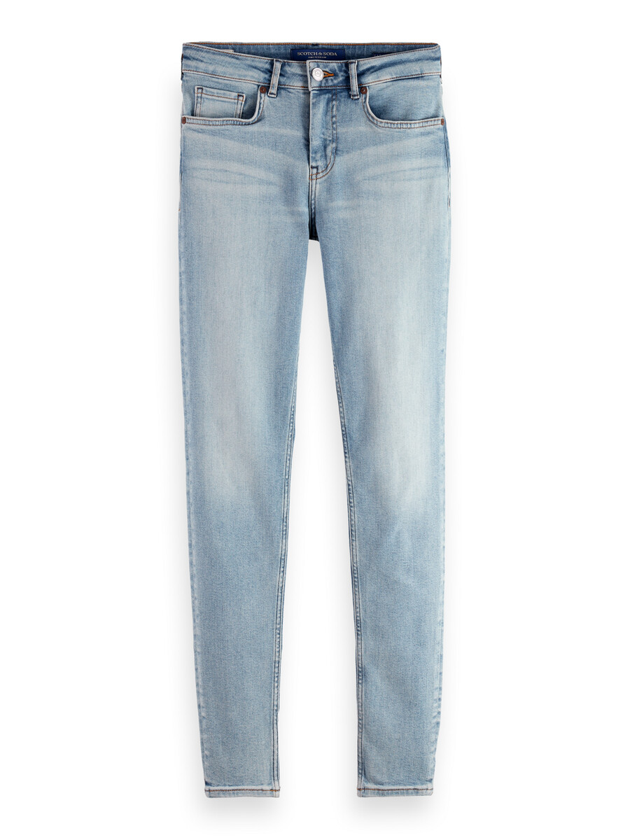essentials — jeans skinny a vita media bohemienne blue mind