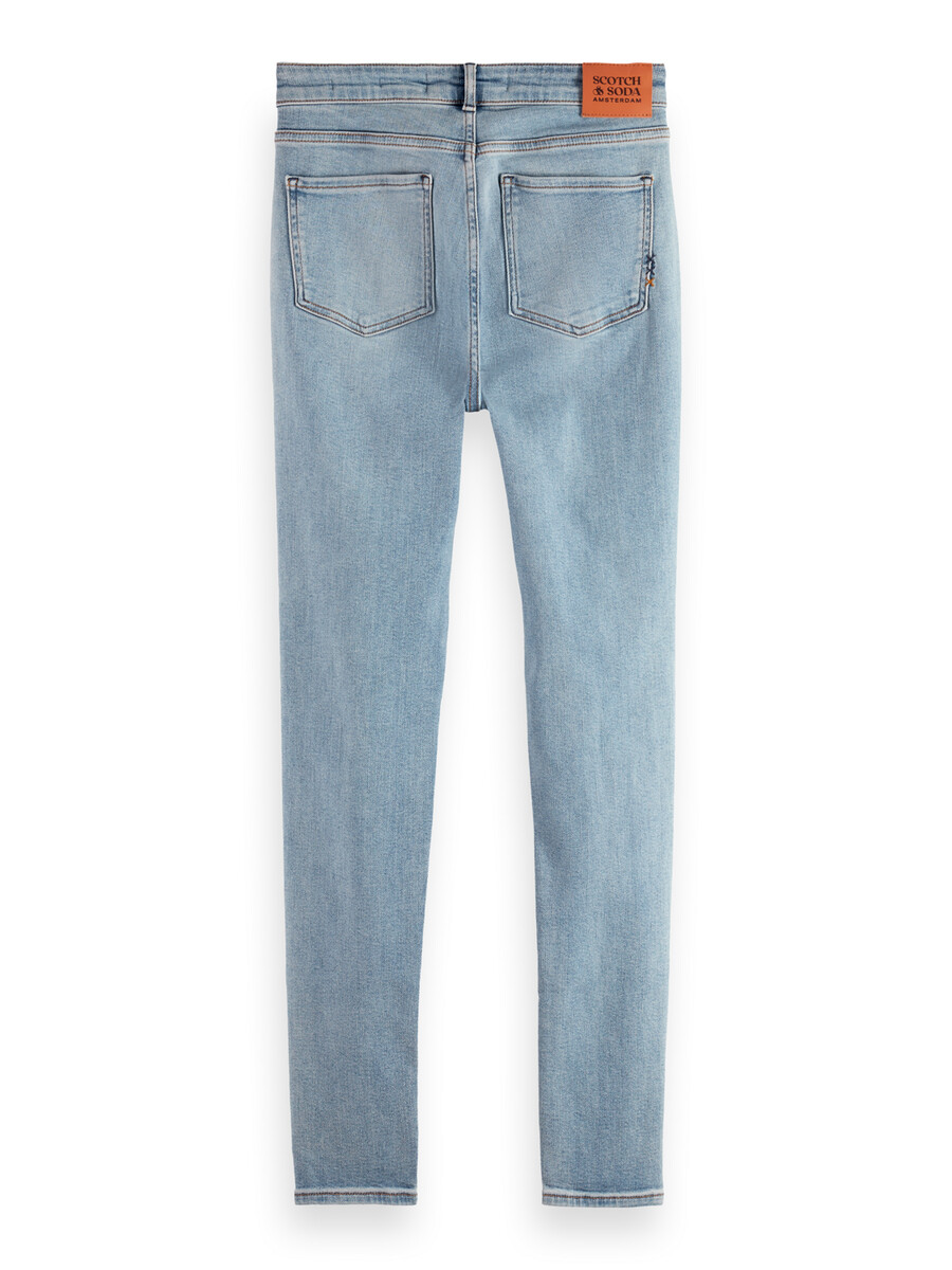 essentials — jeans skinny a vita media bohemienne blue mind