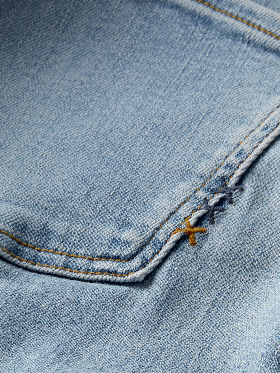 essentials — jeans skinny a vita media bohemienne blue mind
