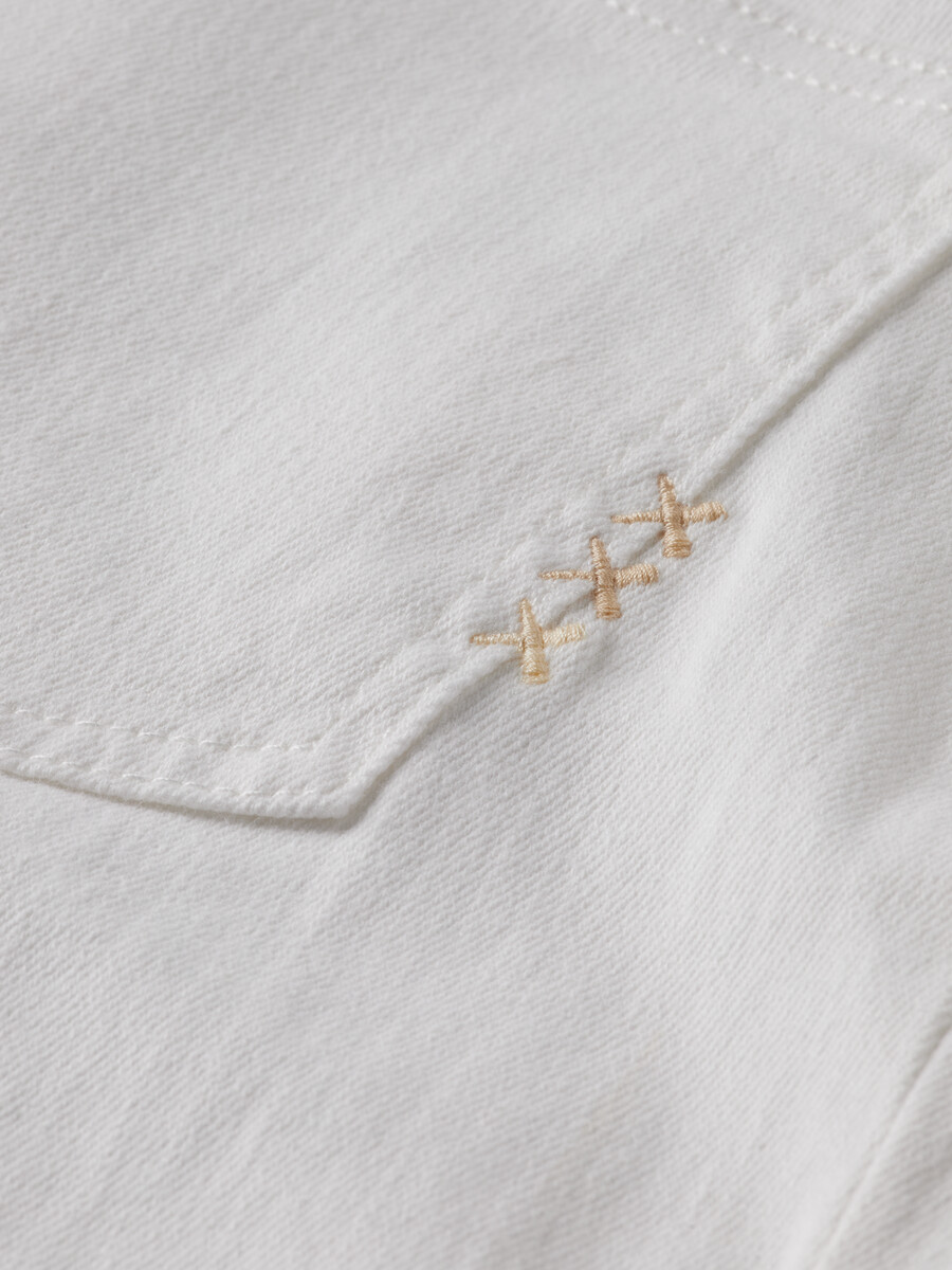 essentials — jeans sky straight bianco freddo