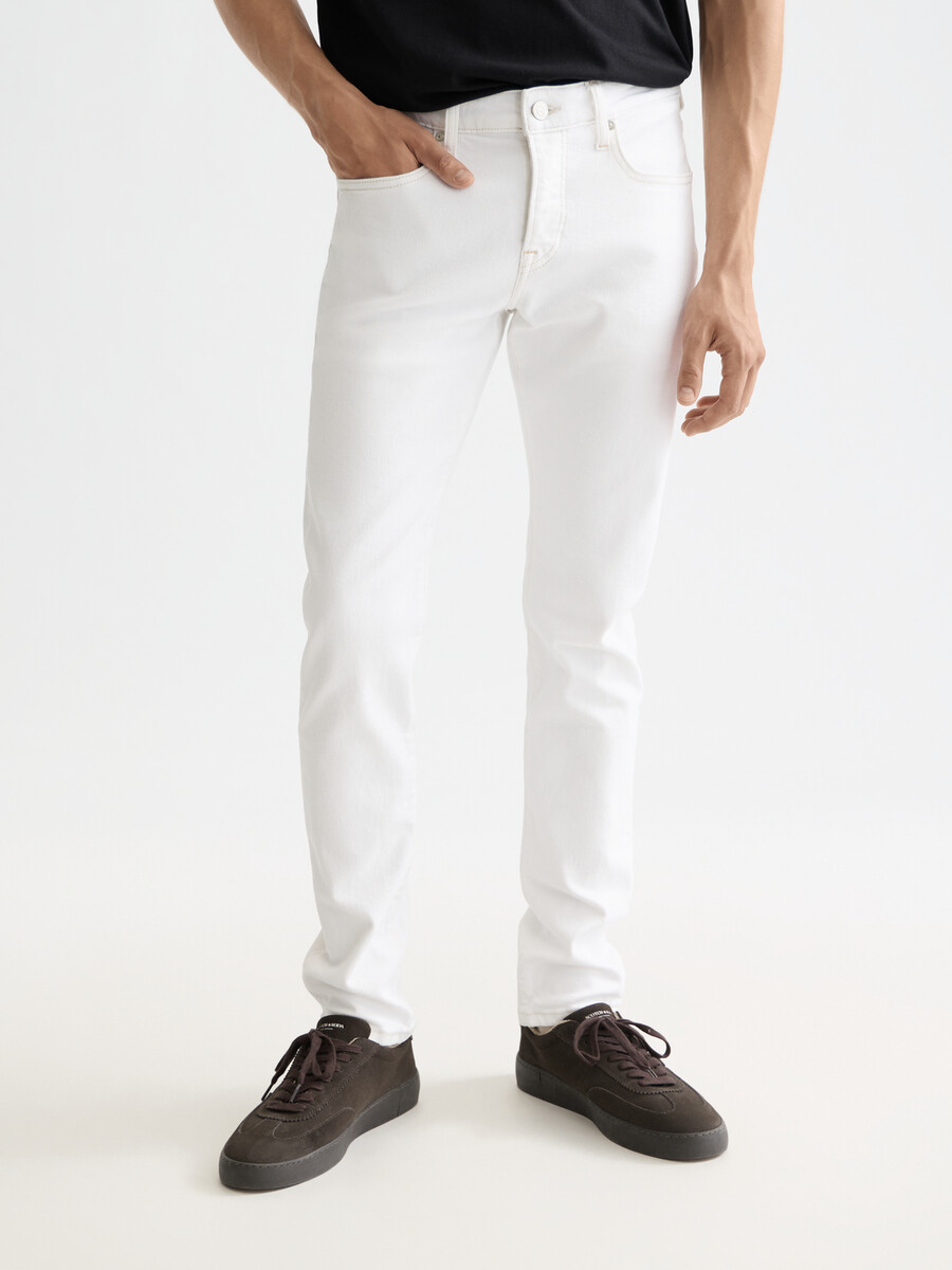 core - jeans ralston regular slim bianco freddo