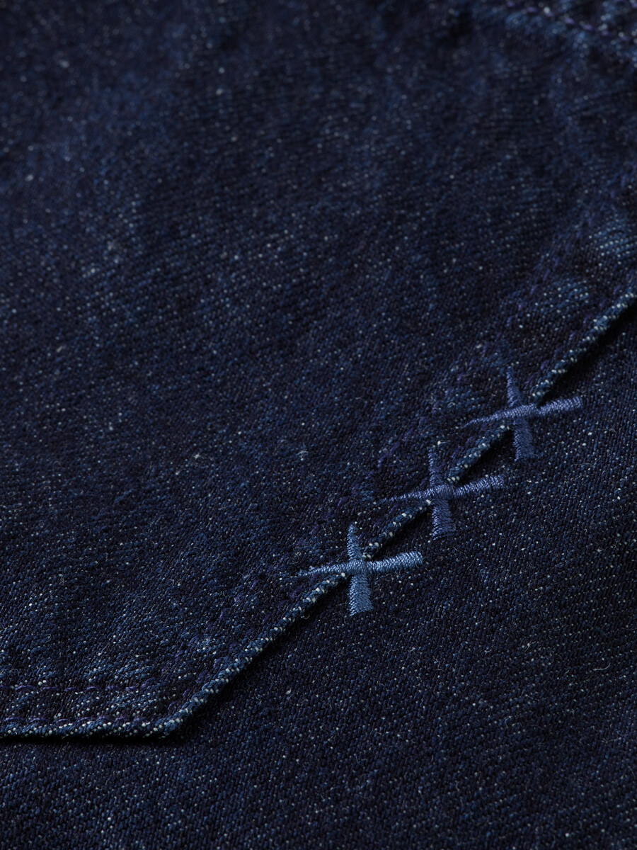 chino in denim dritto e corto beatitudine