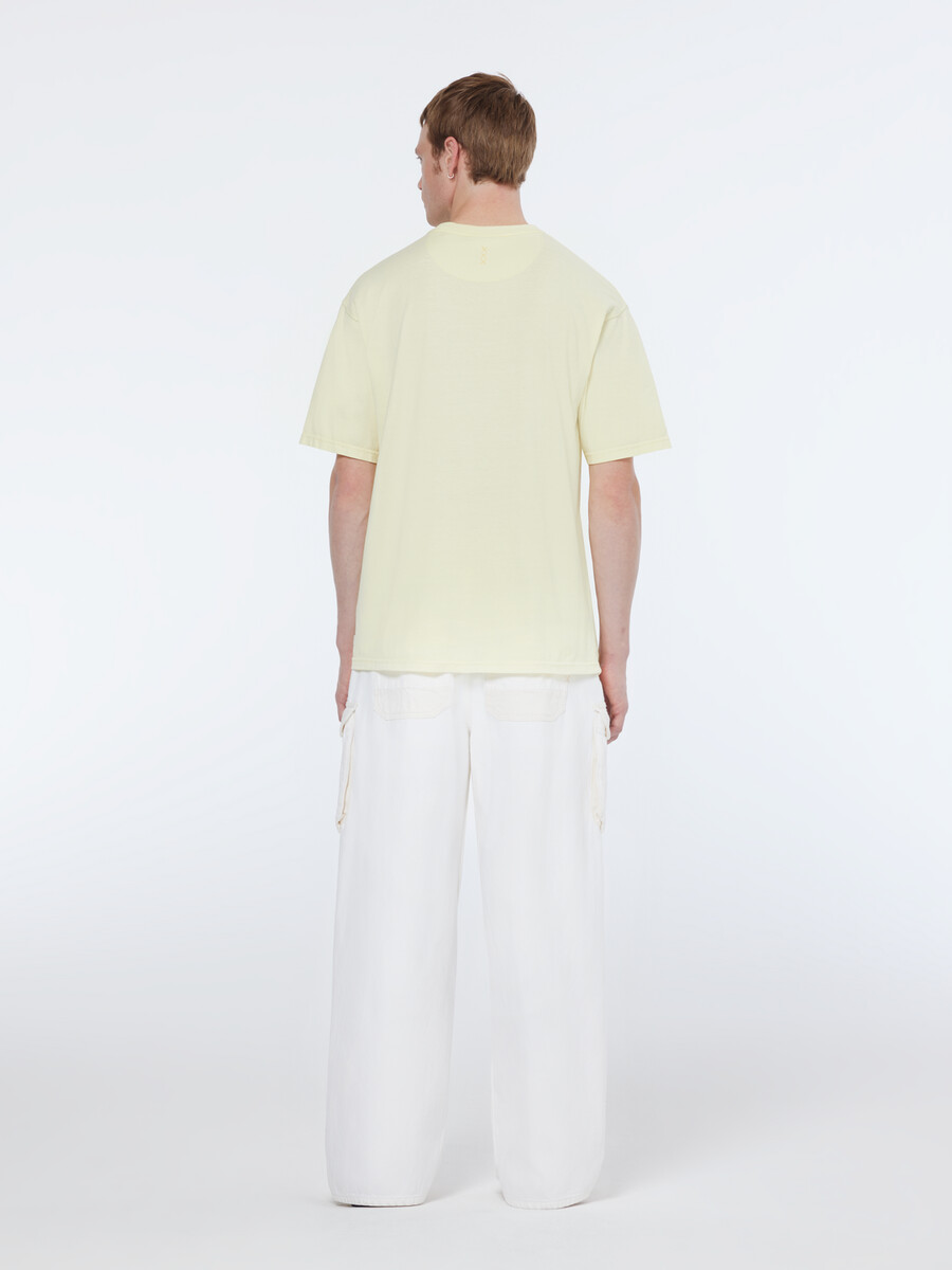 jeans cargo the daze loose fit bianco sbiadito