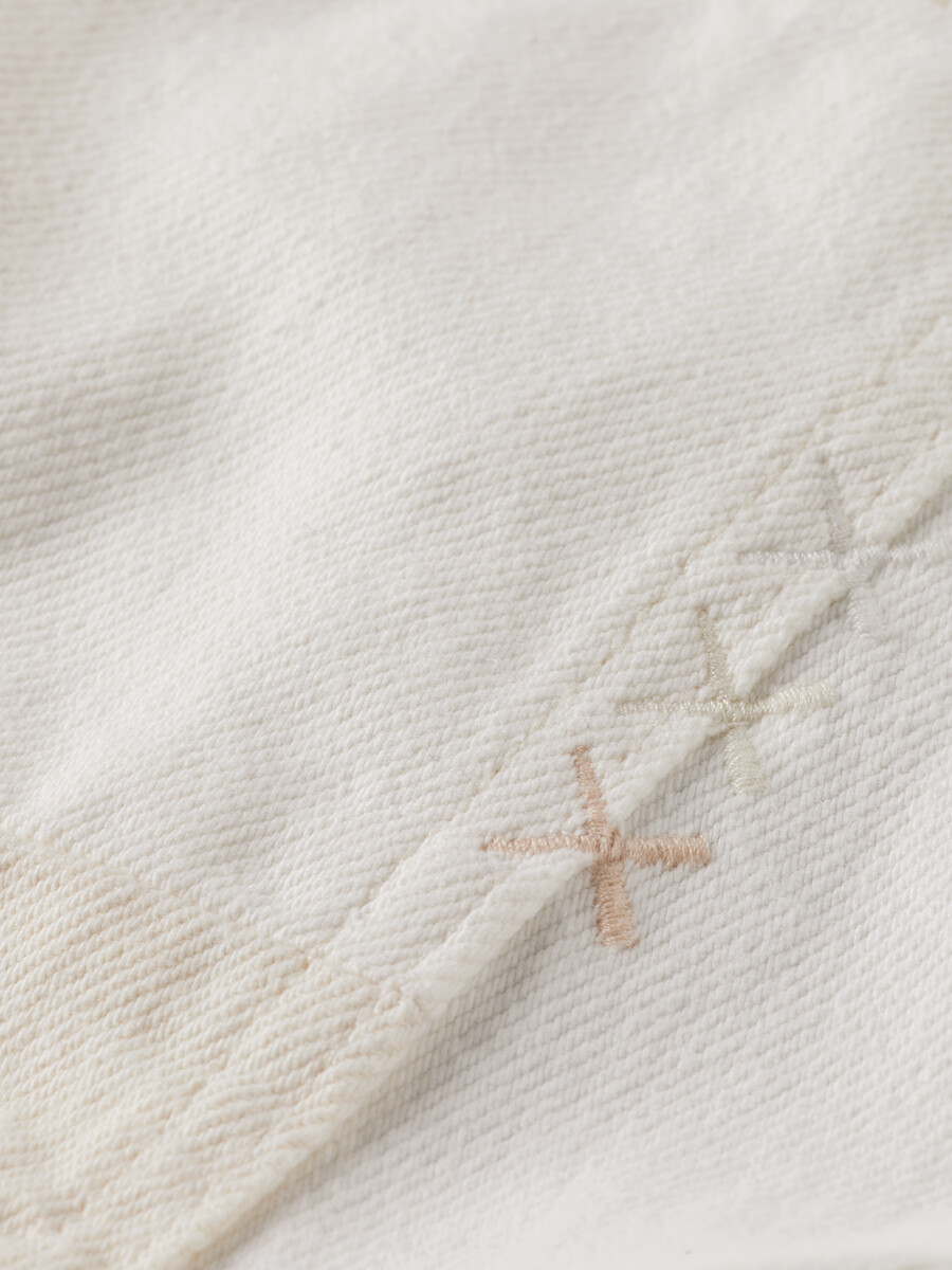 jeans cargo the daze loose fit bianco sbiadito