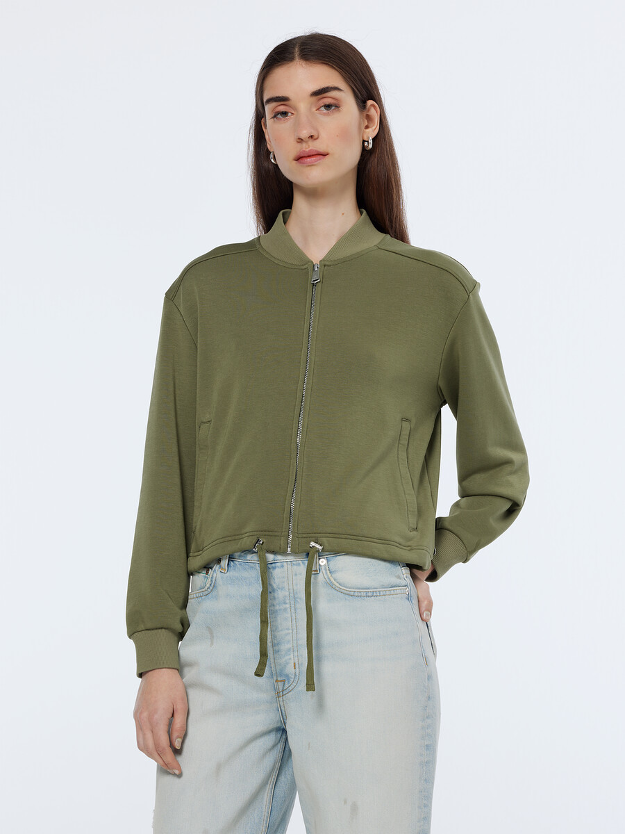giubbotto bomber in jersey