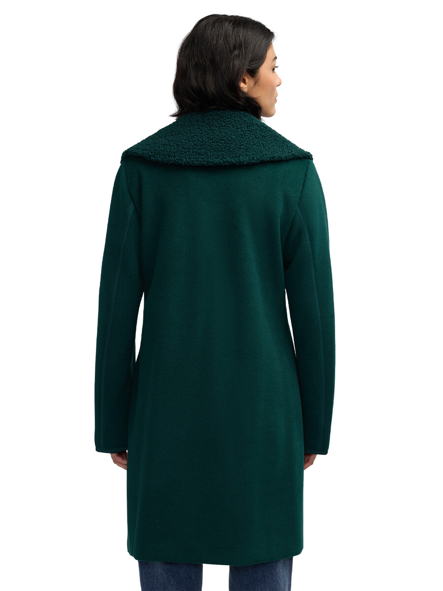 cappotto doppiopetto runa double face sherpa collar