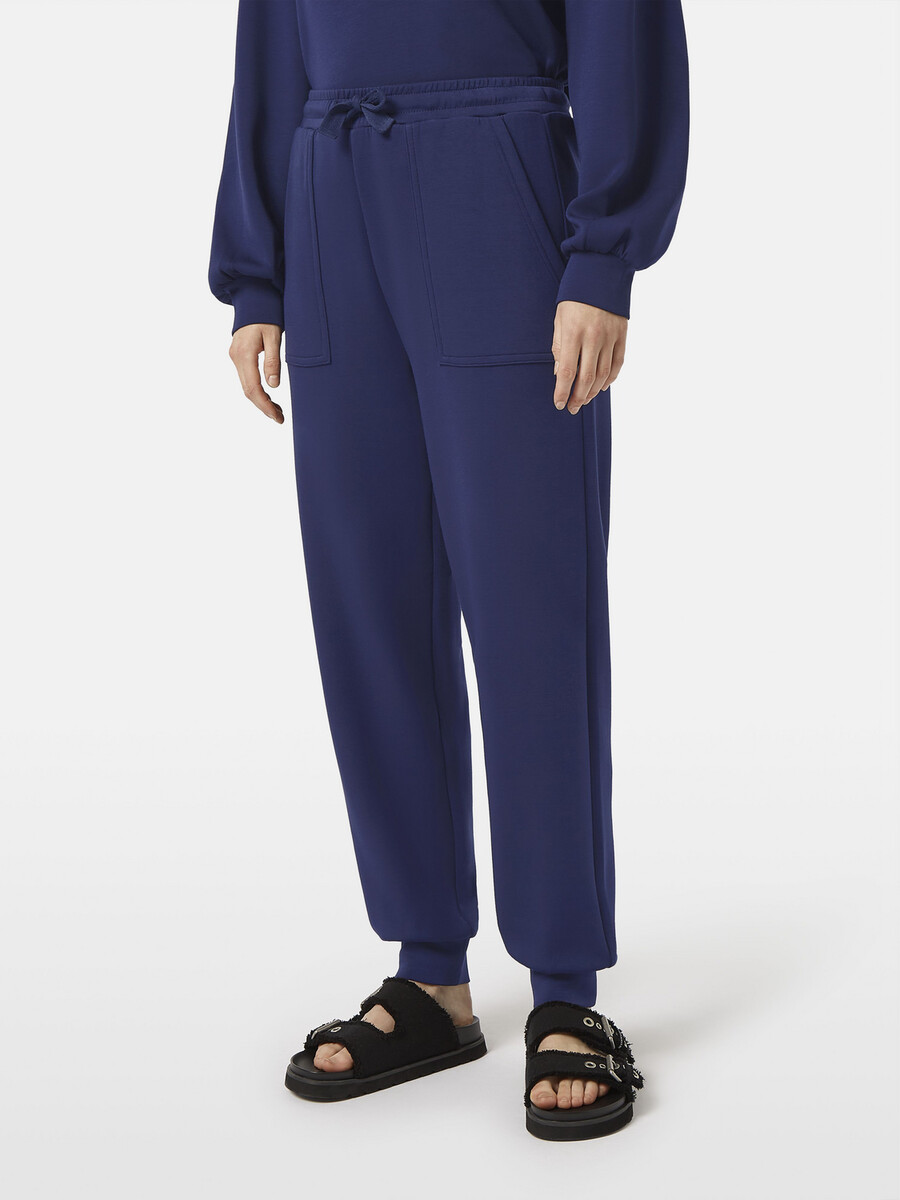 pantaloni della tuta in modal con risvolto