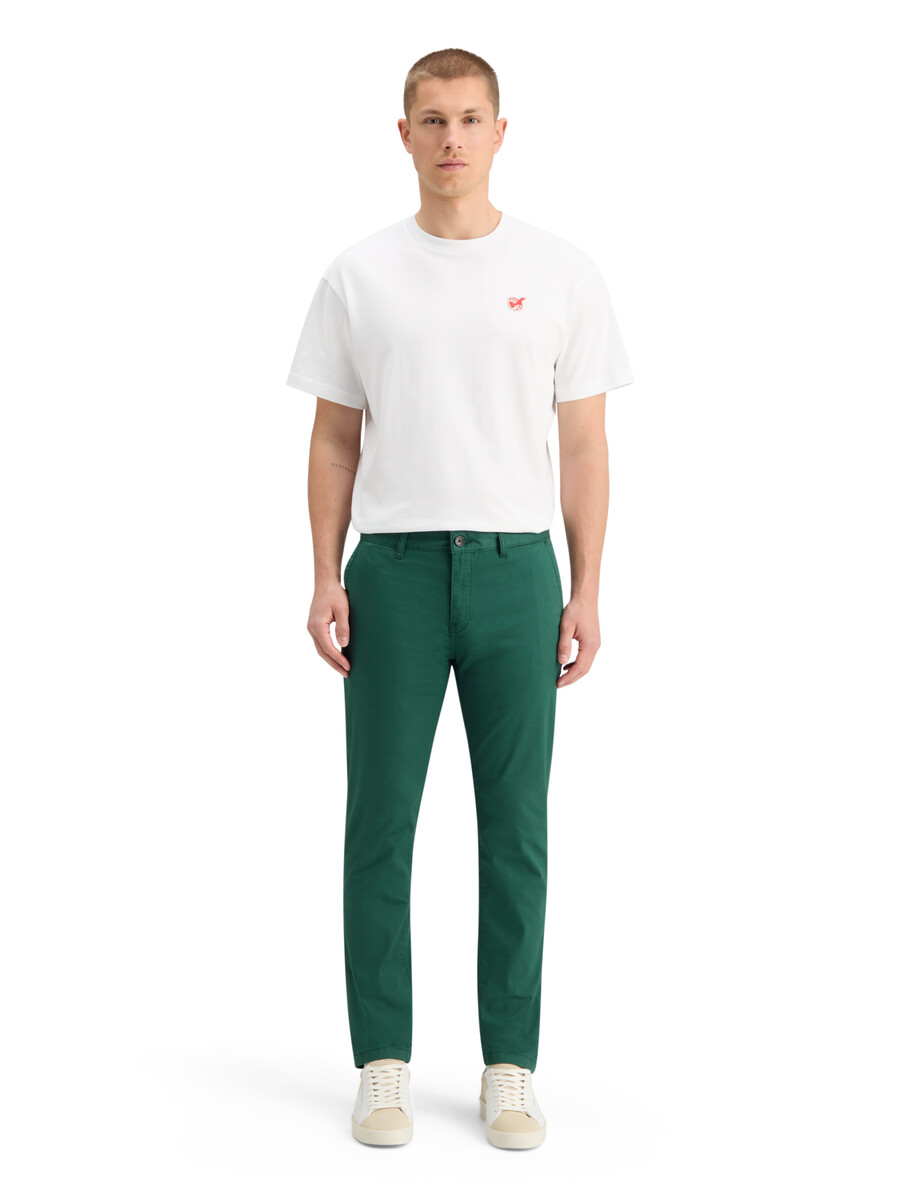 essentials - chino in twill di cotone elasticizzato mott