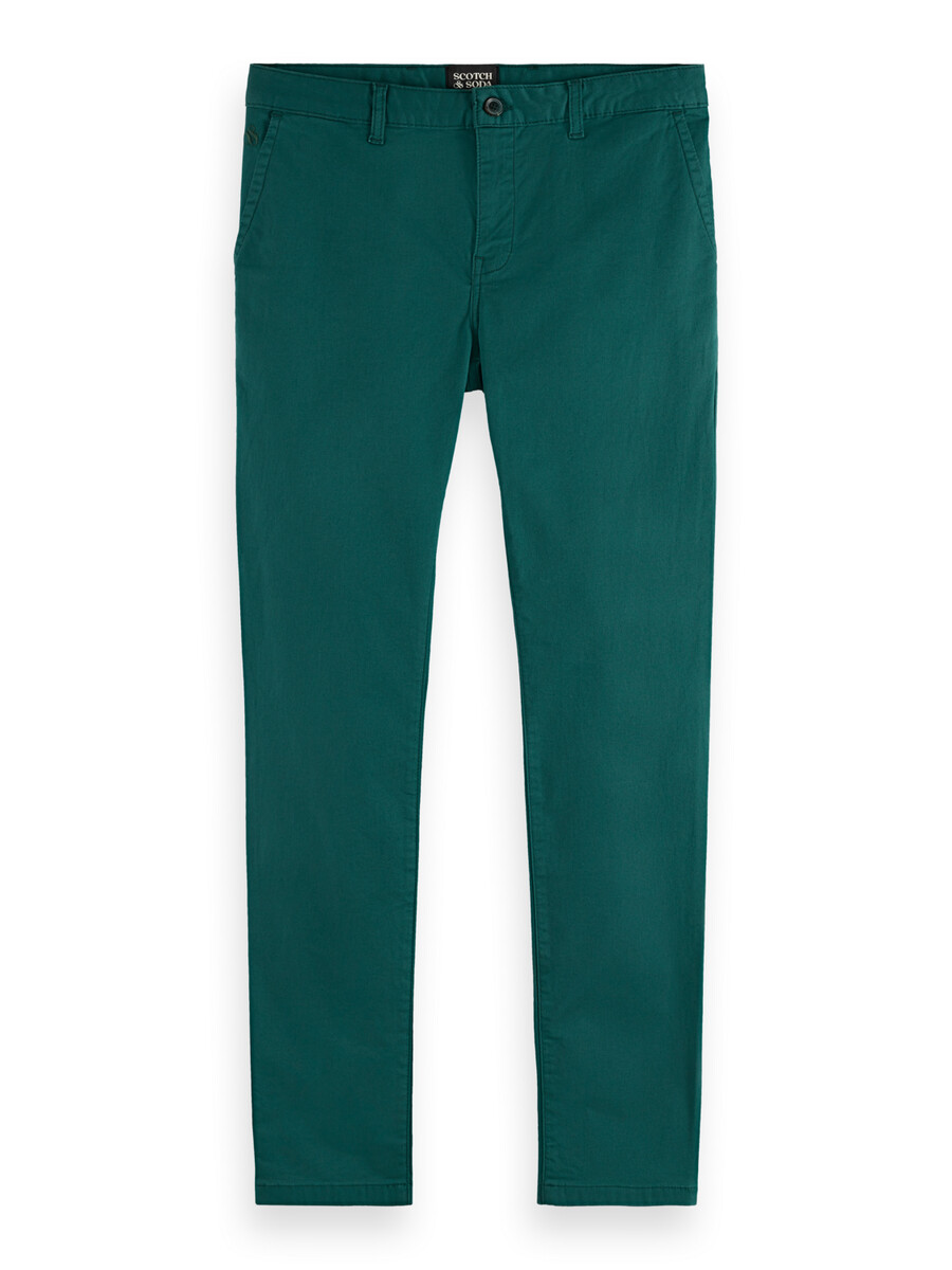 essentials - chino in twill di cotone elasticizzato mott
