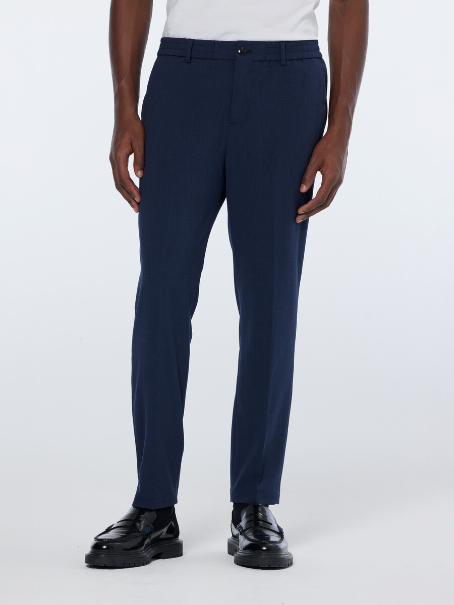 pantaloni da jogging in seersucker a quadri finch