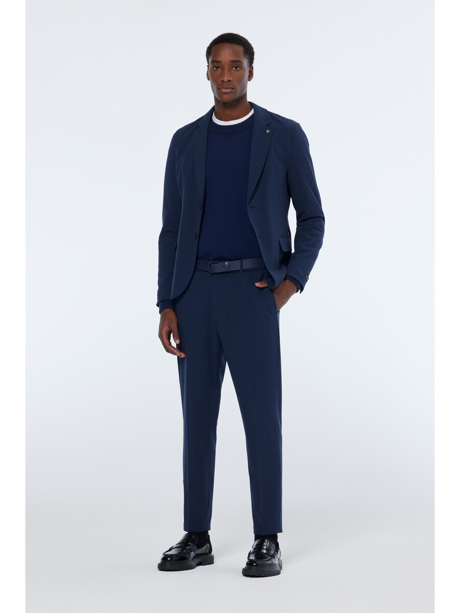 pantaloni da jogging in seersucker a quadri finch