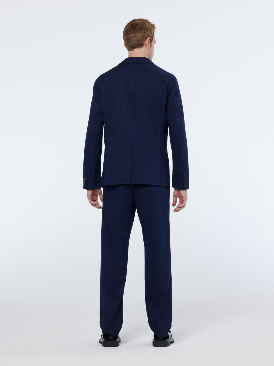 chino in twill di cotone dal taglio dritto