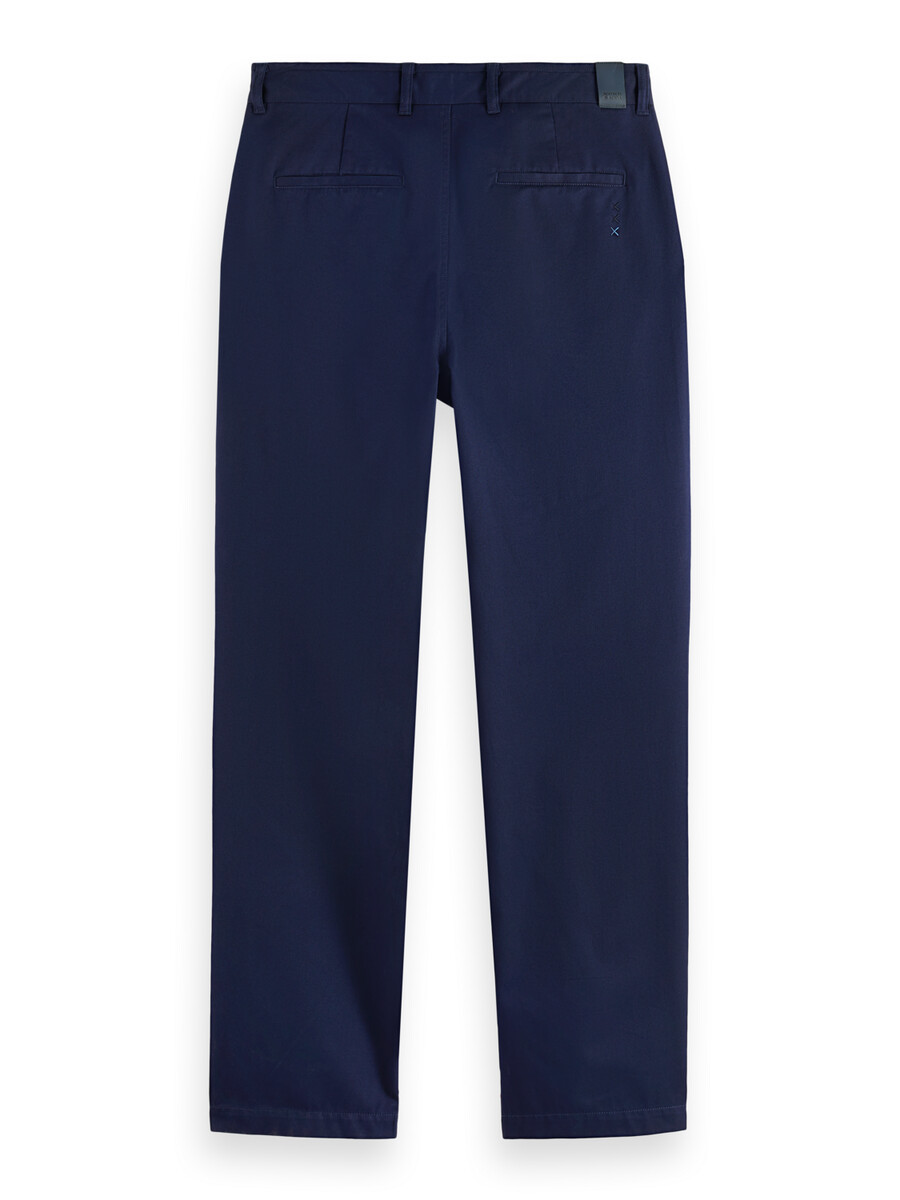 chino in twill di cotone dal taglio dritto