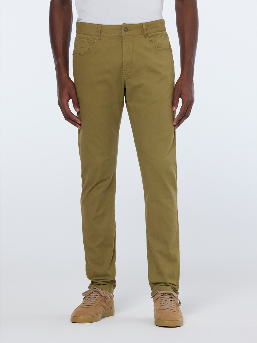 pantaloni chino in misto cotone lavato ralston