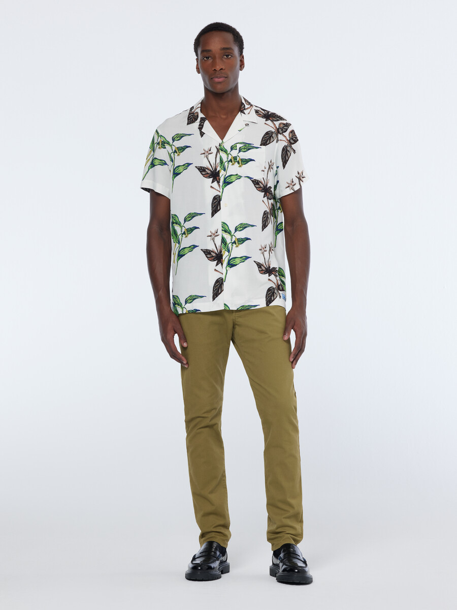pantaloni chino in misto cotone lavato ralston