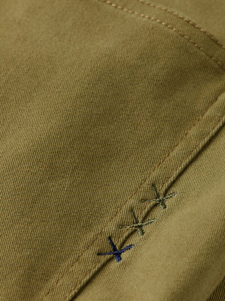 pantaloni chino in misto cotone lavato ralston