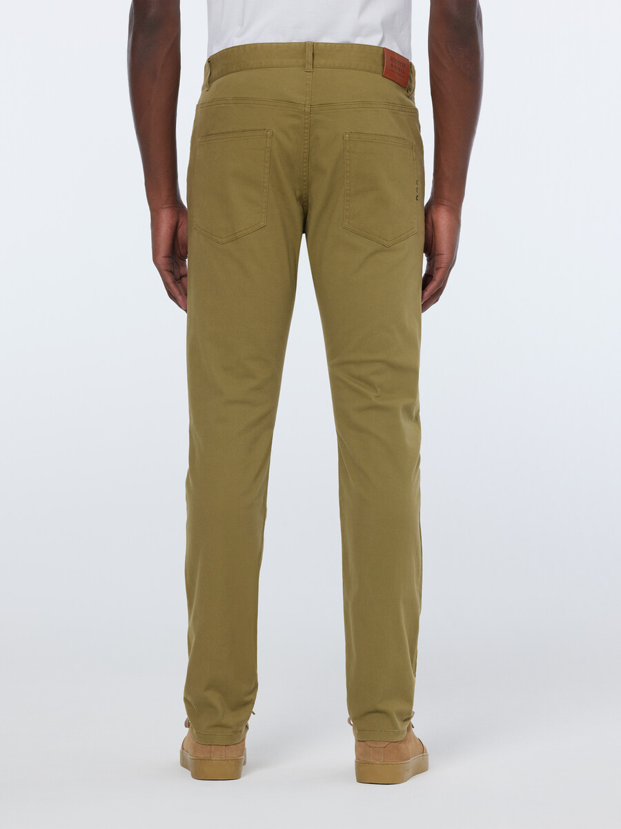 pantaloni chino in misto cotone lavato ralston
