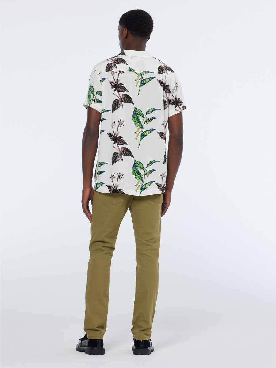 pantaloni chino in misto cotone lavato ralston
