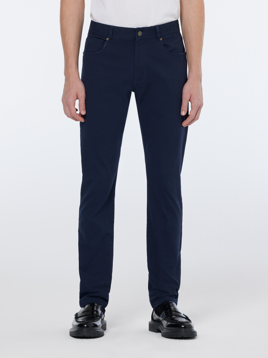 chino 5 tasche in misto cotone lavato ralston