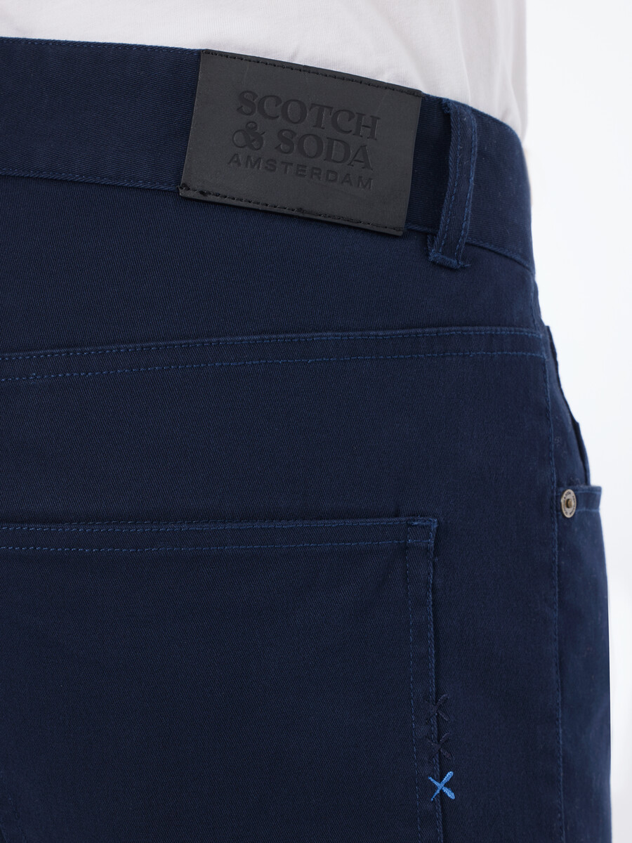 chino 5 tasche in misto cotone lavato ralston