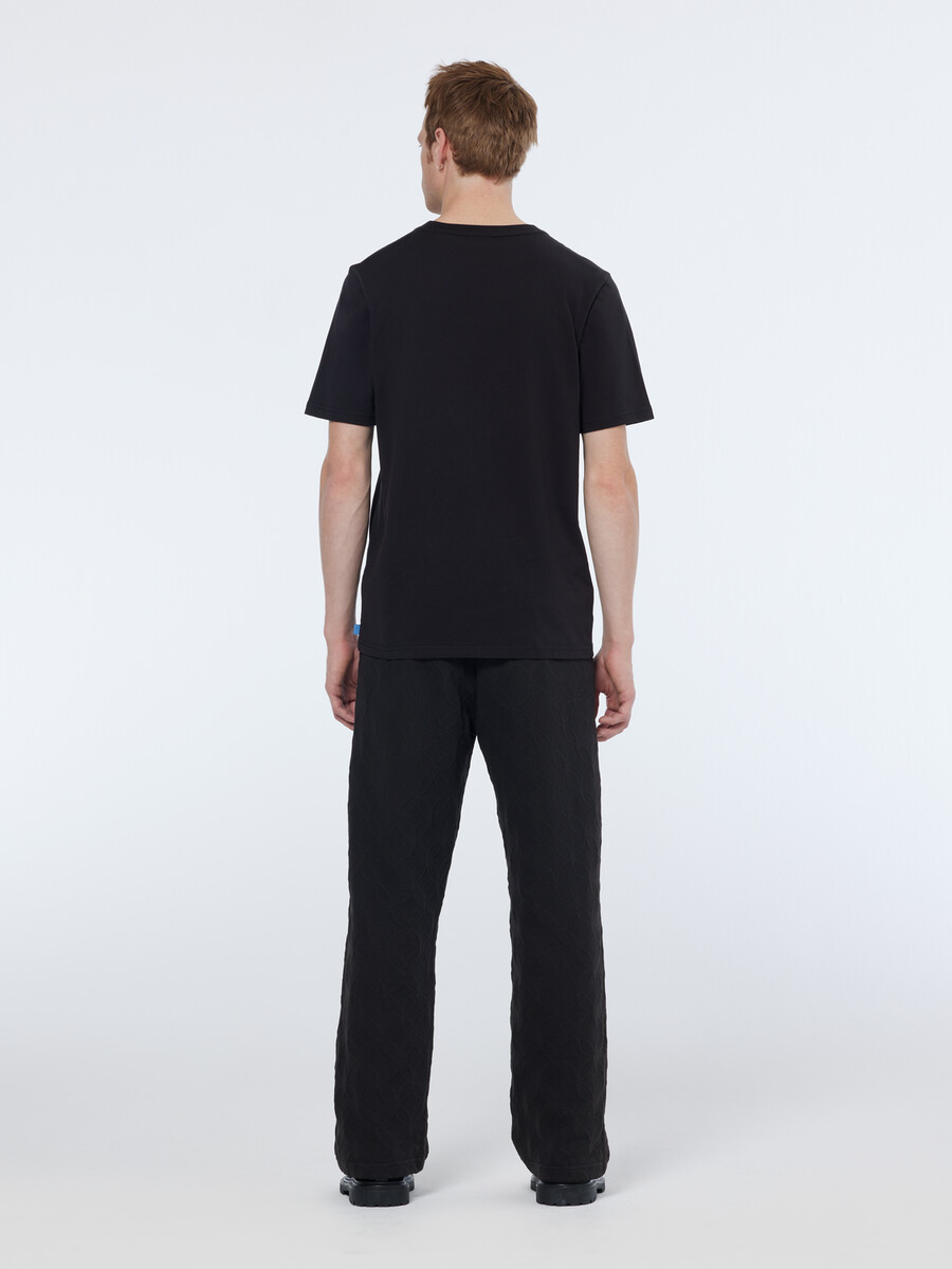 pantaloni della tuta in spugna jacquard dal taglio dritto e rilassato