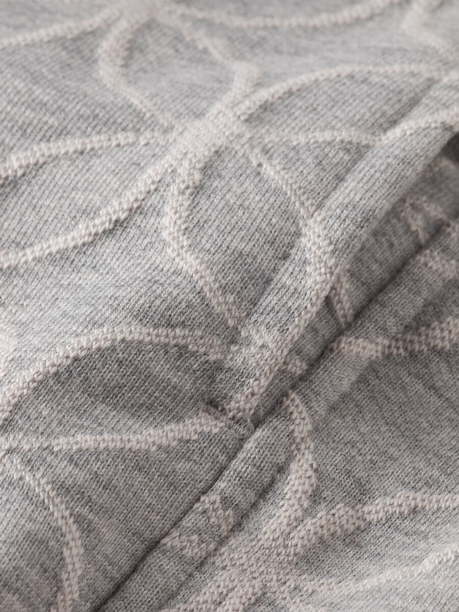 pantaloni della tuta in spugna jacquard dal taglio dritto e rilassato