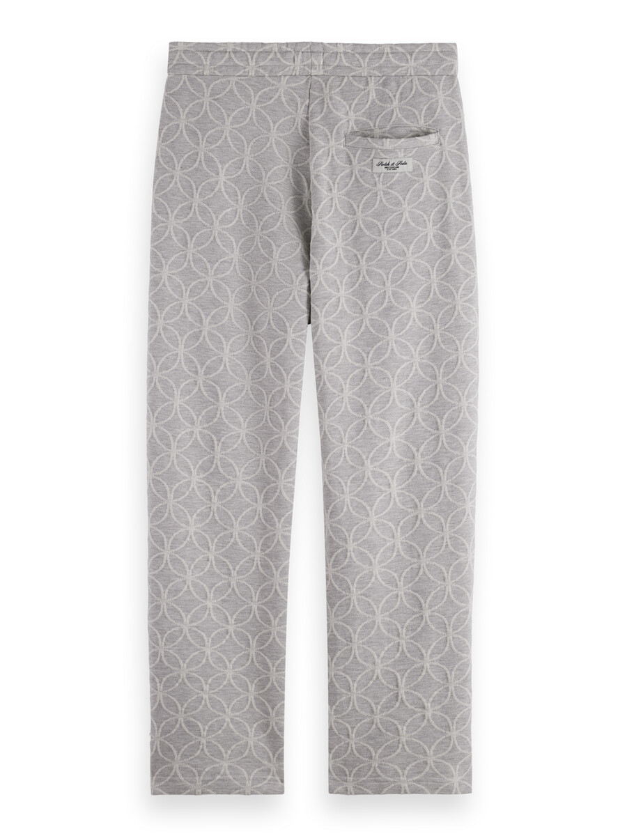 pantaloni della tuta in spugna jacquard dal taglio dritto e rilassato