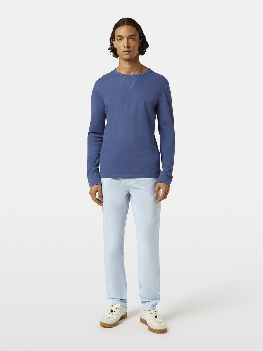 pantaloni da jogging in twill di cotone e lino warren
