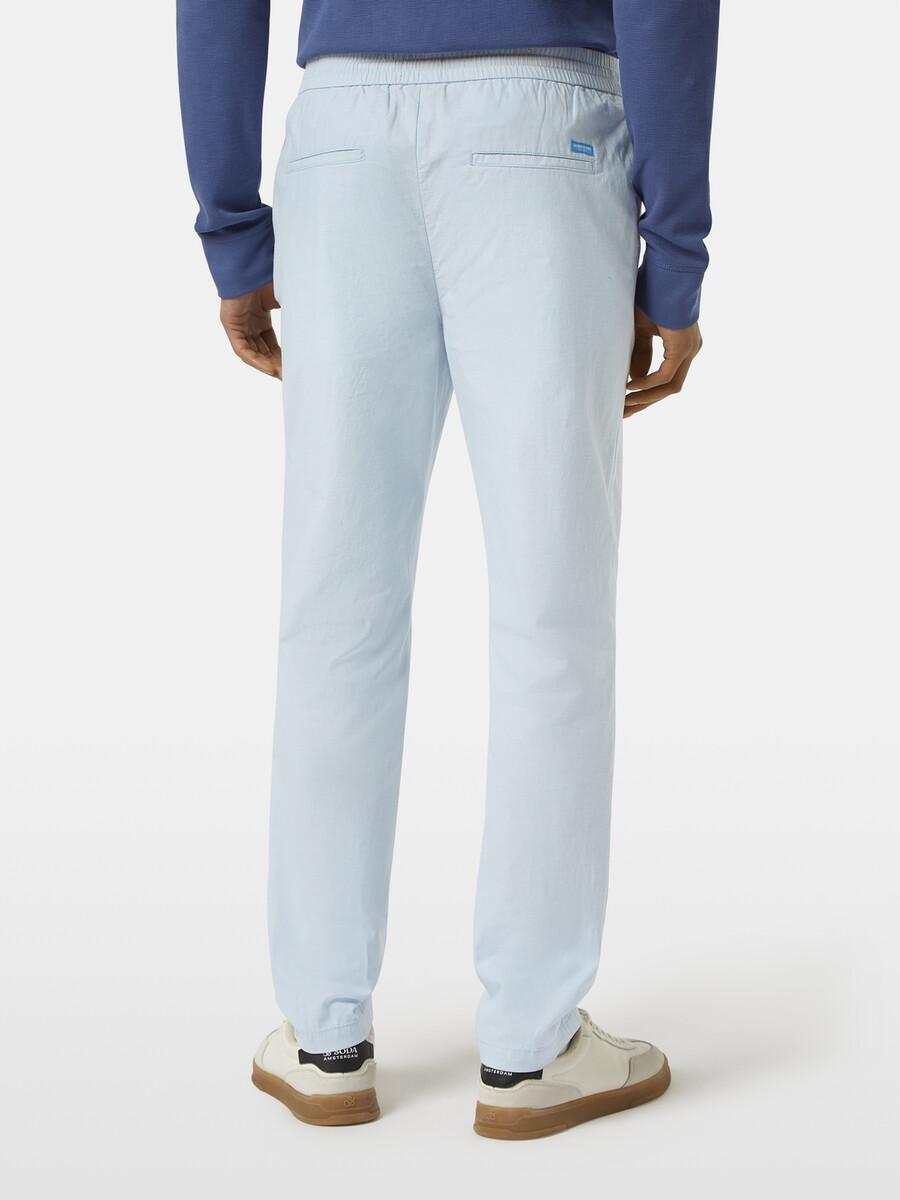 pantaloni da jogging in twill di cotone e lino warren