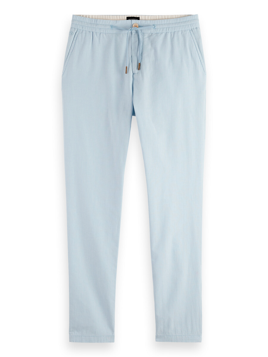 pantaloni da jogging in twill di cotone e lino warren