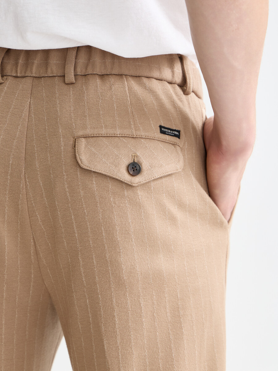 pantaloni da jogging affusolati in jersey tinto in filo finch tailored