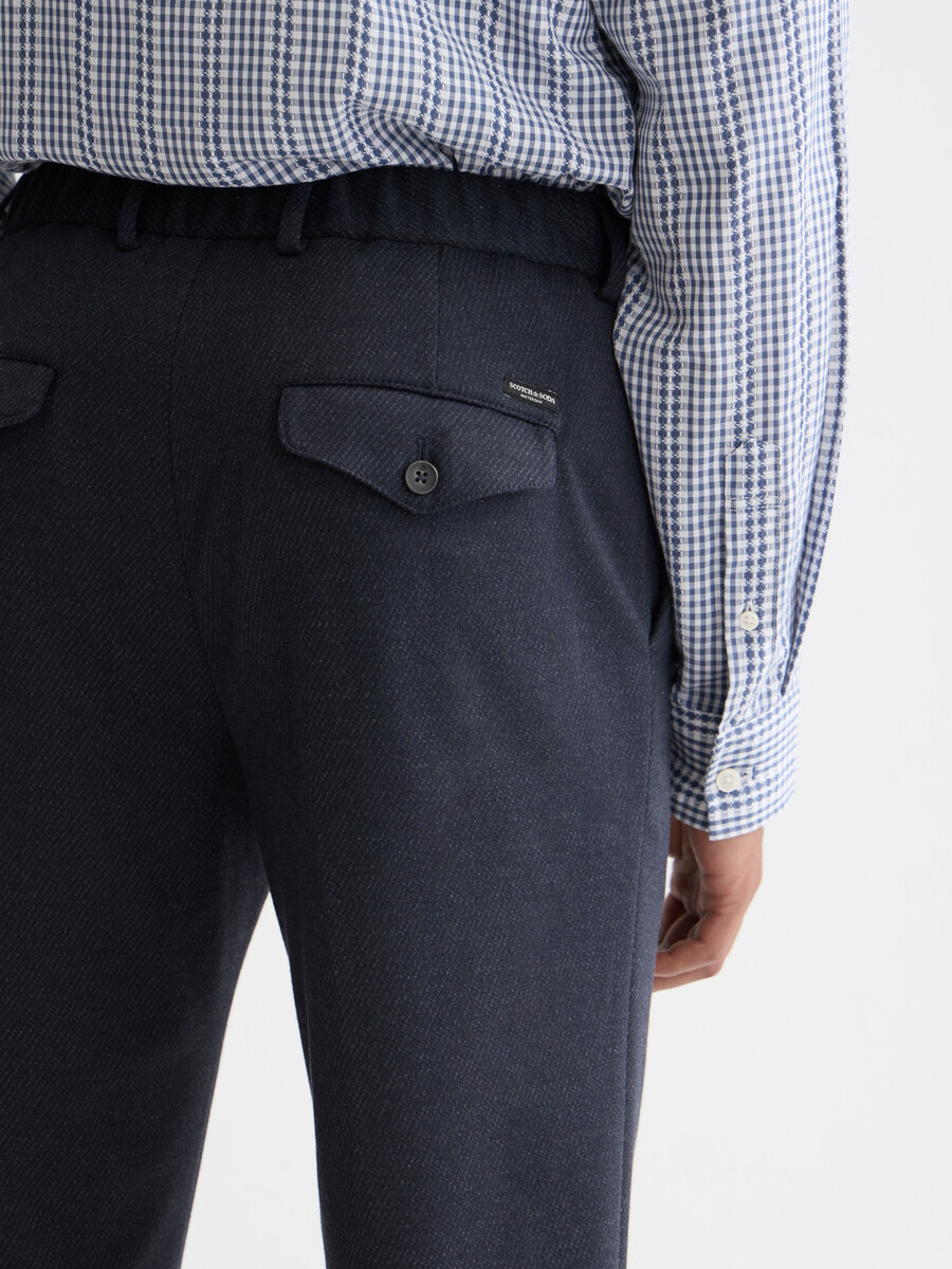 pantaloni da jogging affusolati in jersey tinto in filo finch tailored