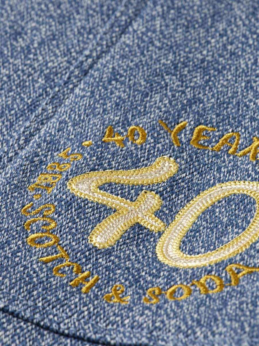 pantaloni cargo larghi e dritti in mélange per il 40° anniversario