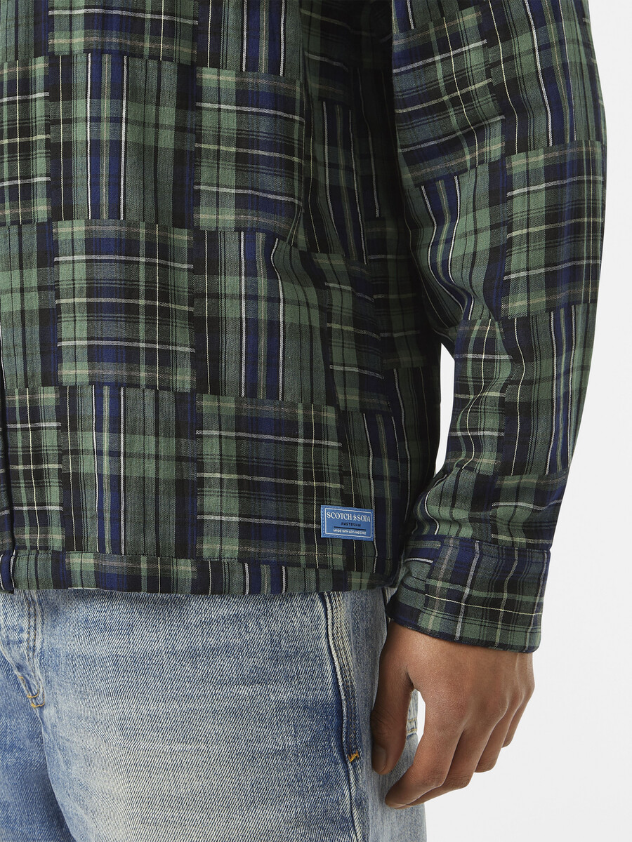 camicia patchwork dal taglio rilassato