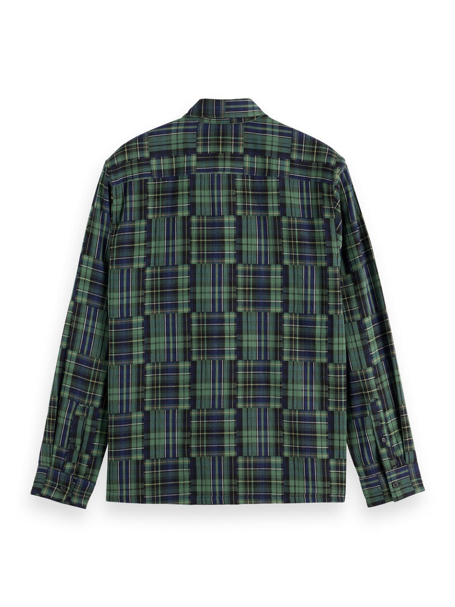 camicia patchwork dal taglio rilassato